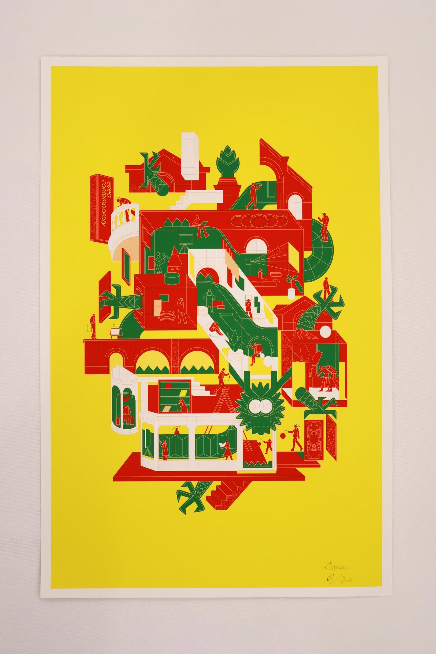 Trajan Jia 賈川 Limited Edition: 'Dragon Pavilion' 《龍之館》Giclée Print