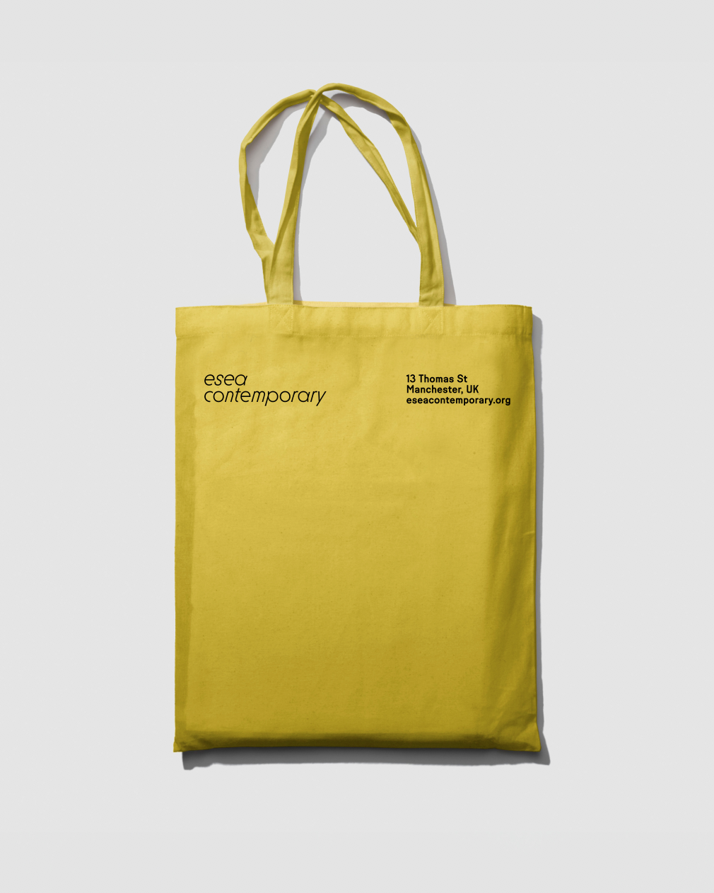 esea contemporary Yellow Logo Tote Bag