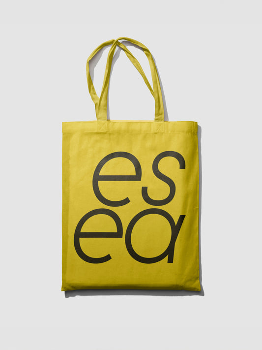 esea contemporary Yellow Logo Tote Bag