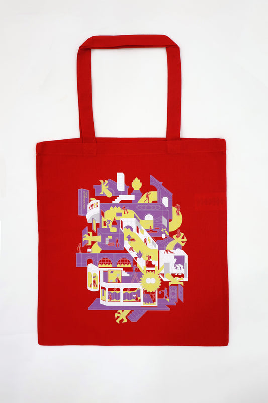 esea contemporary × Trajan Jia 賈川 Limited Edition: 'Dragon Pavilion' 《龍之館》Tote bag