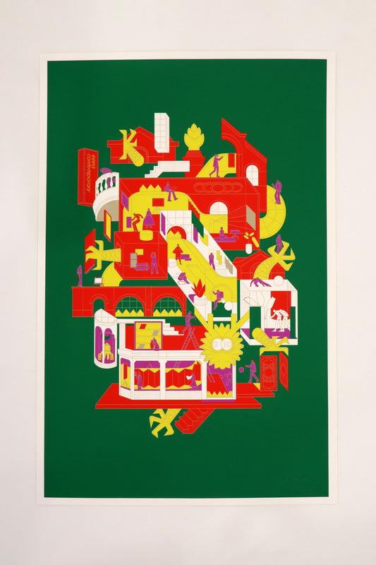 esea contemporary × Trajan Jia 賈川 Limited Edition: 'Dragon Pavilion' 《龍之館》Giclée Print