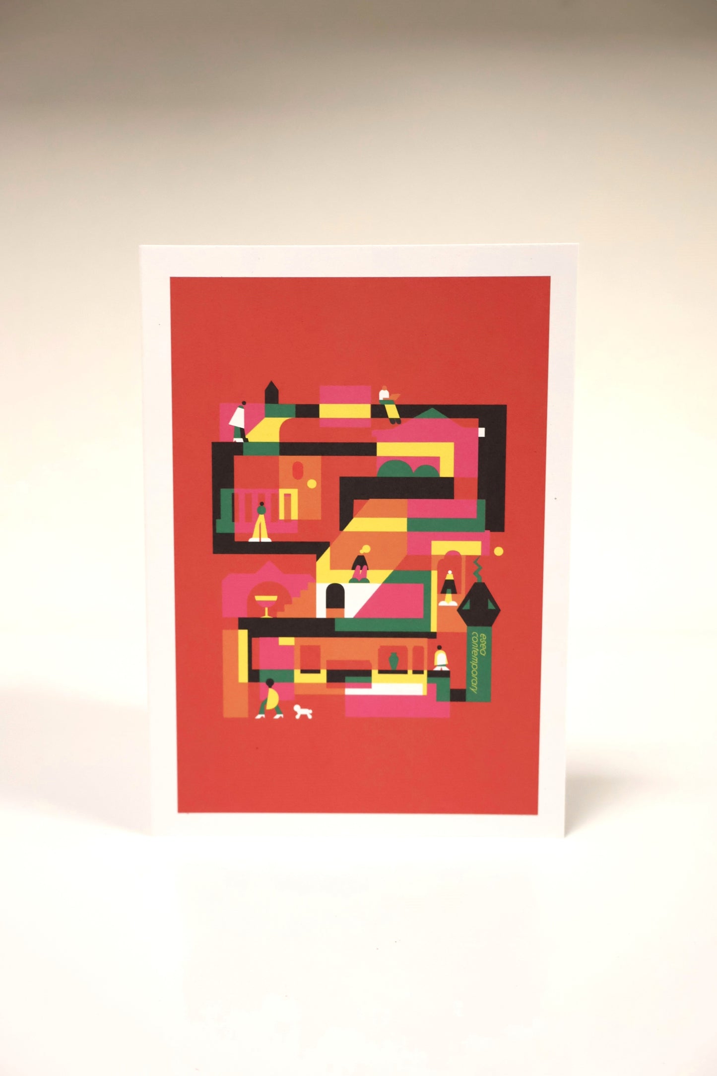 Limited Edition: 'Serpentine Labyrinthos' 《蛇迷宫》Greeting Card by Trajan Jia 賈川