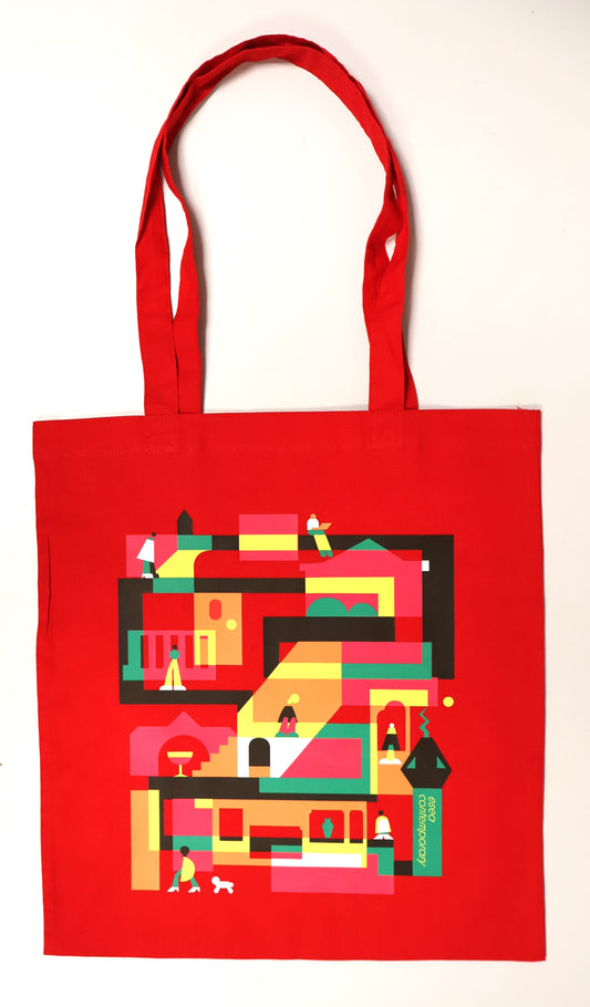 Limited Edition: 'Serpentine Labyrinthos' 《蛇迷宫》Tote Bag by Trajan Jia 賈川