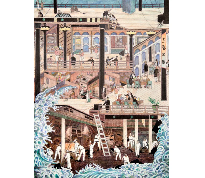 Whose Powers / Our Steamship 《蒸氣船圖》by Yarli Allison